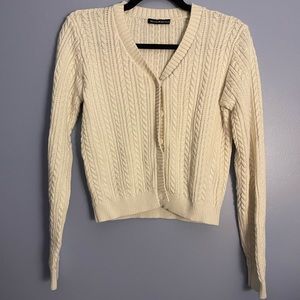 Brandy Melville Cream Knit Cardigan